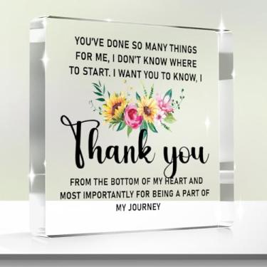 Imagem de Placa decorativa acrílica presentes para homens e mulheres, decorações de mesa para mãe, pai, avó amigas (quadrado2065)