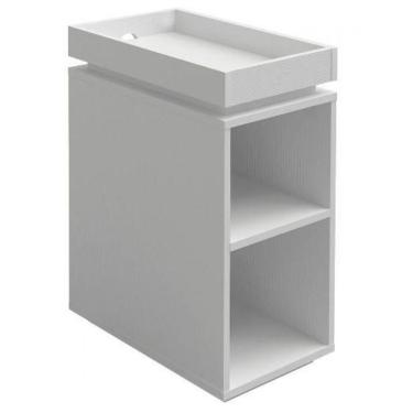 Imagem de Mesa De Cabeceira Lateral Branco Em Mdf