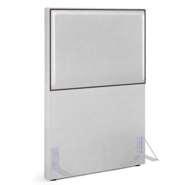 Imagem de Cabeceira Box Solteiro 100 Cm Facto Cinza Metalizado