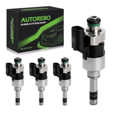 Imagem de Conjunto de 4 injetores de combustível compatíveis com Chevrolet Cruze 2016-2019 Equinox 2018-2020 Malibu 2016-2020 GMC Terrain Buick Encore 2016-2019 1.5L L4# Substitui 55577403 FJ1293 INJ7557403 7