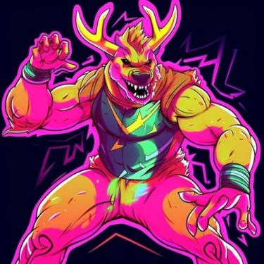 Imagem de Adesivo de Parede Anime Monstros Fofinhos para Crianças Fundo Azul Decorativo 40x40cm