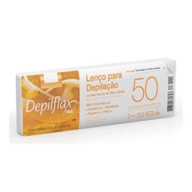 Imagem de Lenço para Depilação Fibra Natural Depilflax 50 Unidades