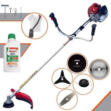 Imagem de Roçadeira Kawashima Bcj521-l 52cc 2,5hp 5 Em 1 + Óleo Stihl