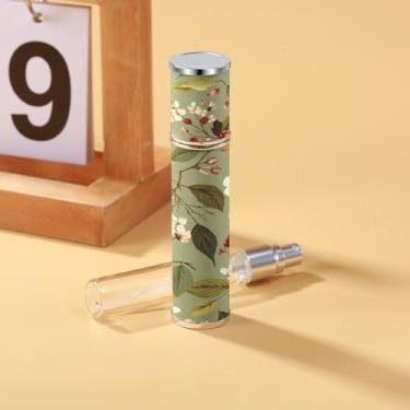 Imagem de Atomizador de perfume recarregável, flor de couro, mini refil de spray recarregável, frasco de perfume para sair e viajar, Flor - D, 0.3 Ounces, Retrô