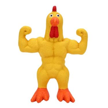 Imagem de HEEPDD Brinquedos do Rangido do Cão, Brinquedo da Mastigação do Cão da Galinha do Silicone para o Brinquedo Interativo Seguro Com Galinha Gritando Engraçada para Cães Pequenos Médios