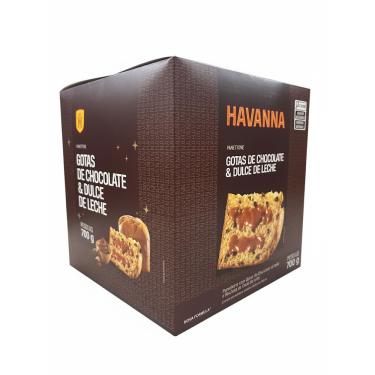 Imagem de Panetone Recheado Gotas de Chocolate Doce de Leite 700g - Havanna