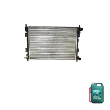 Imagem de Kit Radiador Ford Fiesta Ka Courier 00/02 + Aditivo Rosa Antirust + Agua Desmineralizada 5L