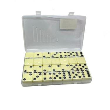 Imagem de Jogo de Dominó 9mm Maleta de Plástico - Moeda de Ouro