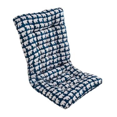 Imagem de Fenteer Almofada para espreguiçadeira, almofada para cadeira com encosto macio, almofada para assento, almofada reclinável para sala de jantar, hotel, urso