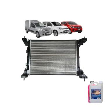 Imagem de Kit Radiador Novo Uno/Palo Evo 10> Mobi 16> C/Ar 5L Aditivo e Água Desmineralizada