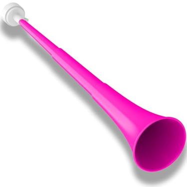Imagem de Chifre de Estádio Vuvuzelas Futebol, Ruídos, Dobráveis, Trompete, Trompete, Criador de Ruídos, Som Alto Portátil, Buzina Esportiva, para Eventos Esportivos, Formatura, Brindes, Festas (Rosa)