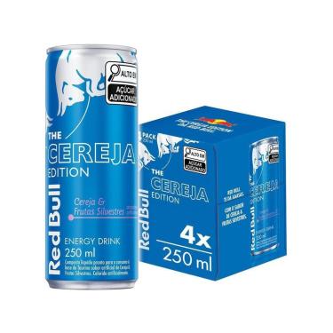 Imagem de Bebida Energética Red Bull 250ml 4 Unidades-Unissex