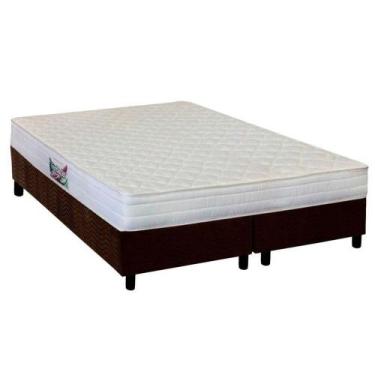 Imagem de Cama Box Queen: Colchão Anatômico Herval AG65 Frontier + Base CRC Sued