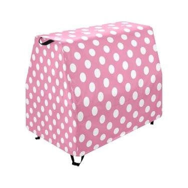 Imagem de Qilmy Pink Polka Dots Kids Water Table Cover, Duty Waterproof Patio Table Covers for Outdoor Toddler Splash Tables, UV Resistant & Dustproof Play Table Protector, Cover Only