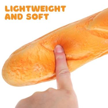 Imagem de jojofuny Modelo de Pão Simulado: Baguete Artificial, Pão Falso Longo para Decoração de Cozinha, Exposição de Padaria, Brincadeiras de Faz de Conta, Fotografia E Exibição de Alimentos, 35 Cm (13,77