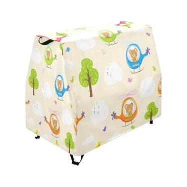 Imagem de Qilmy Cute Bears Flying Kids Water Table Cover, Duty Waterproof Patio Table Covers for Outdoor Toddler Splash Tables, UV Resistant & Dustproof Play Table Protector, Cover Only