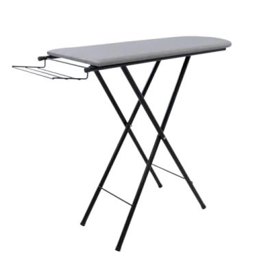 Imagem de Tábua De Passar Roupa Mesa Passadeira Dobrável(Preto - 4 Pés)