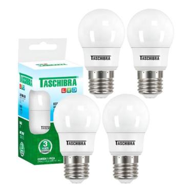 Imagem de 4 Lâmpada Bulbo Led Tkl 30 4,9w Taschibra Luz Fria 6500k