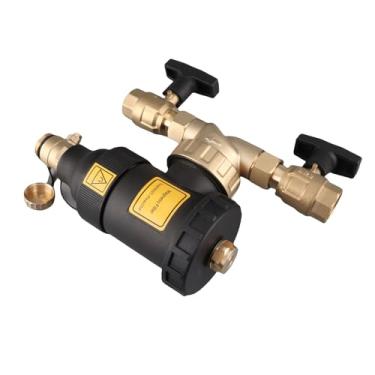 Imagem de FTVOGUE Filtro Magnético da Caldeira Conector de Latão 5μm Precisão de Filtragem Montado na Parede Com Válvula de Drenagem de Mangueira e Ventilação para de Aquecimento Central