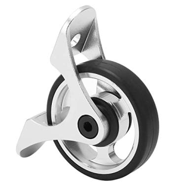 Imagem de KIMISS Guarda-lamas Dobrável MEIJUN Com Roda Fácil para Bicicletas e DAHON - Liga de Alumínio Leve, Estrutura Estável, Rotação Suave (Prata)