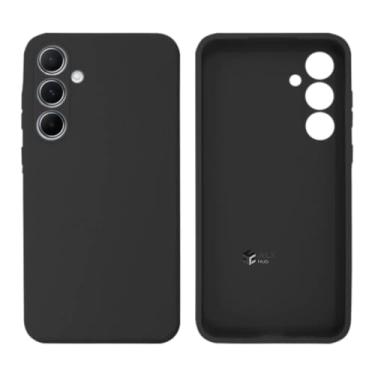 Imagem de Case Silicone Aveludado Slim Compatível Galaxy A04S Alta Proteção (Preto)