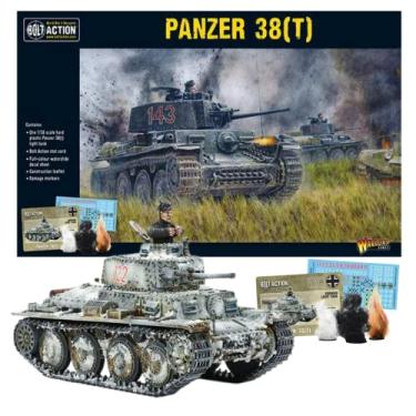 Imagem de Wargames Delivered Bolt Action: Tank War - Panzer 38 (t), miniaturas da 2ª Guerra Mundial, modelo de tanque do exército de 28 mm para jogos de guerra em miniatura da Warlord Games