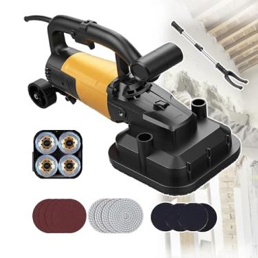 Imagem de KKSOUFX MáQuina Politriz EléTrica De Diamante, 3800w, Para Concreto, Com DiâMetro De Lixamento De 8 Polegadas E 3 Discos De Lixamento De Diamante, 6 ConfiguraçõEs De Velocidade