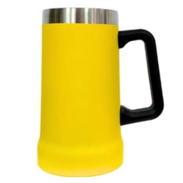Imagem de Caneca Térmica Em Aço Inox 710ml Com Alça Para Bebidas Geladas Drinks Batidas Cerveja