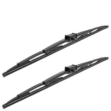 Imagem de HOOJUKE 2 Peças De Lâminas Limpador Para-Brisa 28" Para Serviço Pesado, Montagem Em Sela, Motorhome, Veículo Recreativo, Rv E Ônibus Com 20 Pastilhas Concentrado Carro 28"/28" (Conjunto 2)