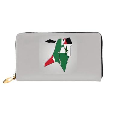 Imagem de XLLingL Carteiras de cartão de crédito impressas, bolsas longas de couro femininas, carteiras com zíper, carteira de viagem simples