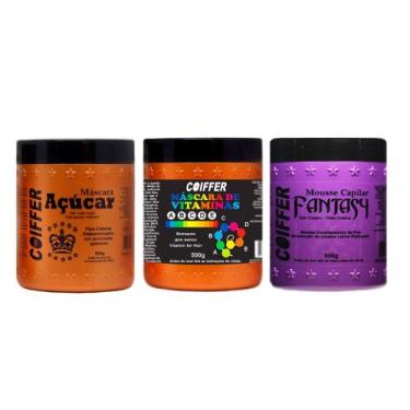 Imagem de Kit Cronograma Capilar Para Loiras Coiffer Nutrição, Hidratação e Reco