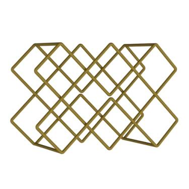 Imagem de Suporte de exibição de ferro suporte de vinho prateleira de exibição de garrafa de licor suporta prateleira de exibição prateleira de armazenamento de garrafa de vinho estilo vintage prateleira para