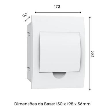 Imagem de Quadro Caixa Distribuição Embutir Para Disjuntores Din Organizador Dis