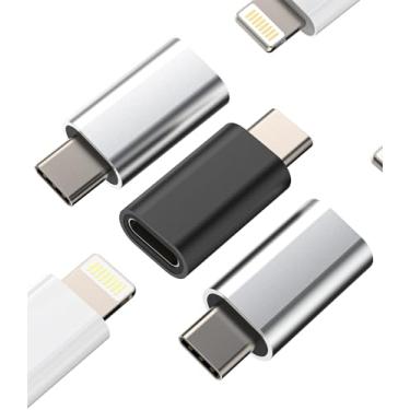 Imagem de Adaptador de carregamento USB C macho para Lightning fêmea para Apple iPhone15 (pacote com 3) tipo carregador cabo conector para iPad Air Mini Pro Max Plus compatível com Samsung Galaxy Note para