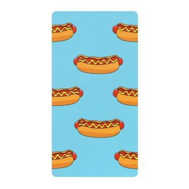 Imagem de Blueangle Lençol de berço padrão para berço infantil - Lençóis de algodão macio e respirável com cachorros-quentes coloridos (318)