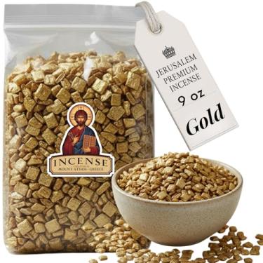 Imagem de Holy Land Market Incenso Jerusalém - para uso pessoal ou igreja, qualidade premium do Monte Athos (ouro, 255 g)