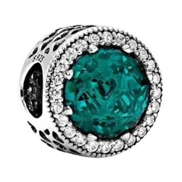 Imagem de Berloques De Prata Com Acabamento Verde Em Formato De Abacate, Besouro