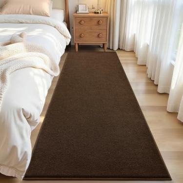 Imagem de ISEAU Tapete de corredor 5 x 15 cm para corredor, tapete macio de espuma viscoelástica com fundo de silicone antiderrapante atualizado, lavável na máquina, tapete interno felpudo para entrada de