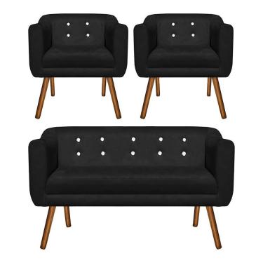 Imagem de KIT 01 NAMORADEIRA E 02 POLTRONAS JULIA