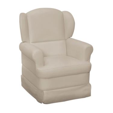 Imagem de Poltrona de Amamentação com Balanço Sabrina Corino Bege K-1011 D'Rossi