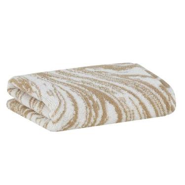 Imagem de Toalha de Rosto Líquido Bege e OffWhite - Westwing by Buddemeyer, Bege