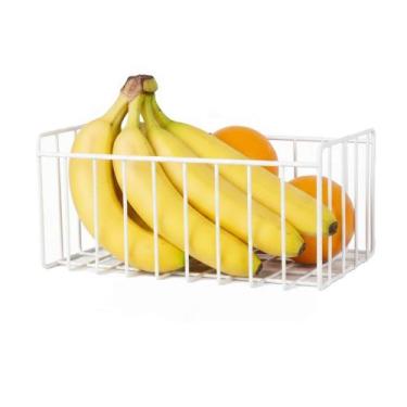 Imagem de Cesto Fruteira de Parede 20cm Aramado Multiuso para Cozinha Lavanderia
