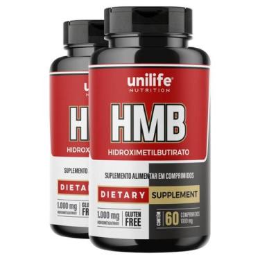 Imagem de Kit 2 Hmb Unilife 60 Comprimidos 1000Mg