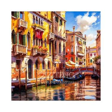 Imagem de Kit De Pintura Diamante 5D Paisagem Urbana, Bordado Completo, Cenário 