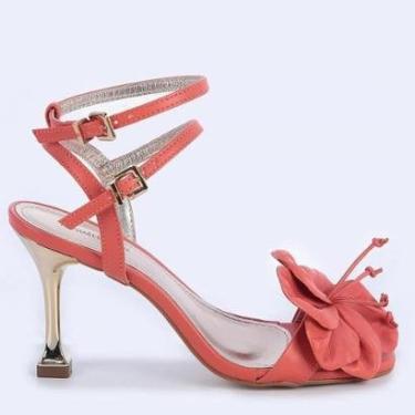 Imagem de Sandália Raphaella Booz Salto Alto Laranja - 302E.24214532-Feminino