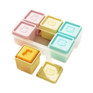 Imagem de Forma De Gelo De Silicone Grande Quadrada Com 6 Cubos, Reutilizável, C