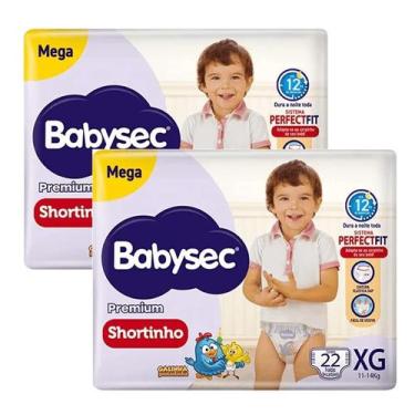 Imagem de Kit 2 Fraldas Babysec Shortinho Pants Galinha Pintadinha Premium XG co