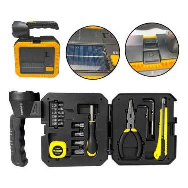 Imagem de Lanterna de Mão Solar Recarregável com Kit de Ferramentas - Nilo-impor