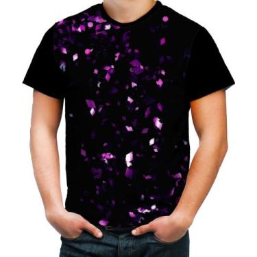Imagem de Camiseta Colorida Cube Purple Cubos Púrpuras Violetas 1 - Kasubeck Sto