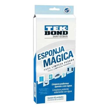 Imagem de Esponja Mágica Tekbond Limpeza Pesada Espuma Poliuretano 3 U - Congrat